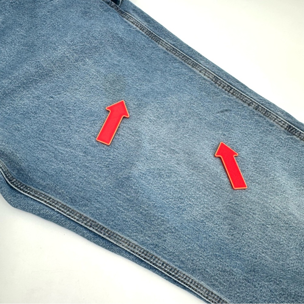 VTG Y2K Calvin Klein Carpenter Jeans Men’s 38 Cotton Faded Stonwash Distressed - Picture 15 of 16